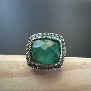 Judith Ripka ‘Green Goddess’ Ring, Size 5